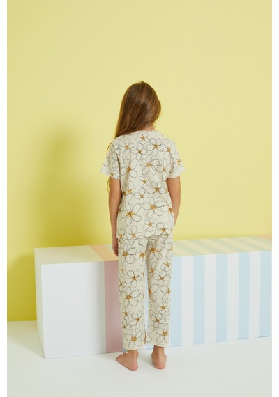 Siyah İnci Örme Pijama Takım 24107095 Çok Renkli