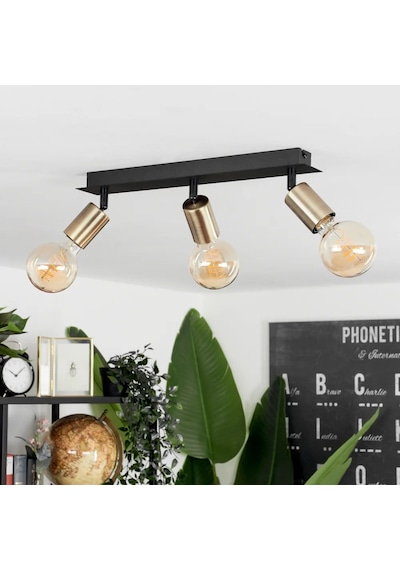Riolıght Modern3 Siyah3 3xe27 Duylu3 Mafsallı Hareketli Başlık Glop Ampul Hariç Metal Spot Avize Siyah