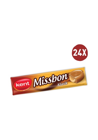 Kent Missbon Klasik Dolgulu ve Tereyağlı Bonbon Şeker 24 x 43 G