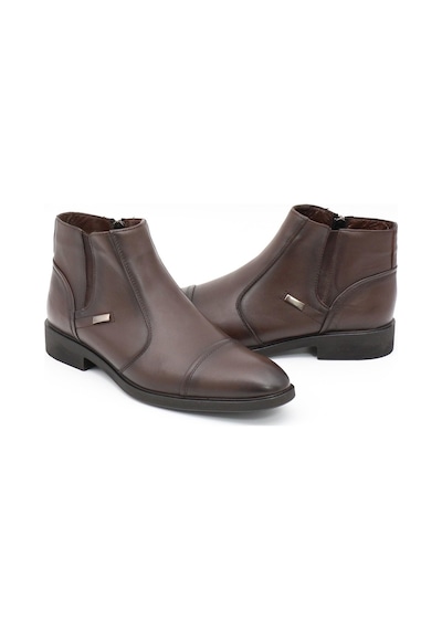 Nesil Shoes Thrtrk 2302-1 Kahve Hakiki Deri Kauçuk Taban Erkek Bot-kahve