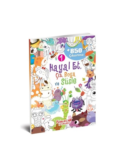 Hayal Et-çiz-boya-süsle 850 Çıkartma -1