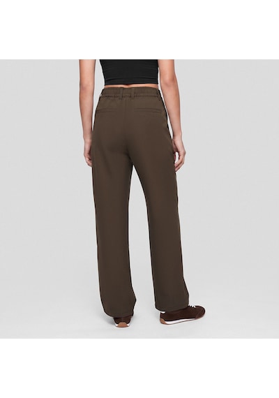 Qua Home Amara Kadın Wide Leg Pantolon Kahverengi Çok Renkli
