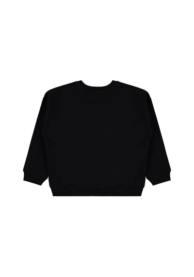 Civil Boys Aslan Nakışlı 6-9 Yaş Sweatshirt - Siyah