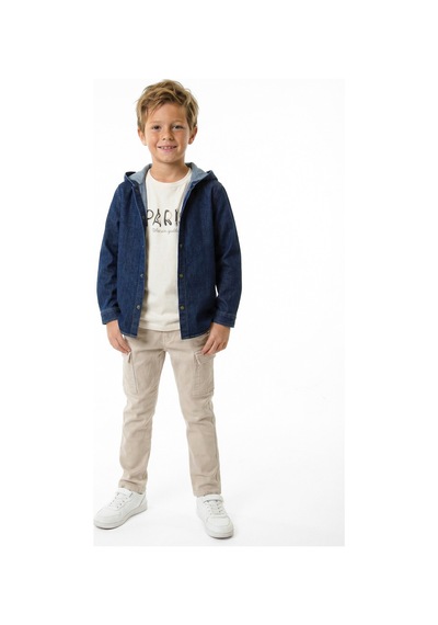 Xo Kids Erkek Çocuk 4lu Alt Üst Takım 3-8 Yaş 2779 Haki