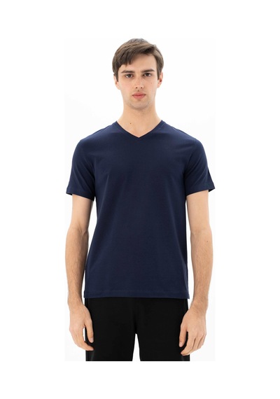 AR-MA Arma Erkek Slim Fit V Yaka Tişört Y25344452801 Lacivert