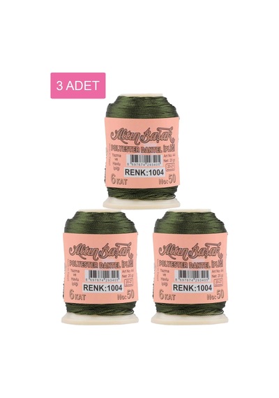 3 Adet Altınbaşak Oya Ve Dantel İpi 20 Gr - Royaleks - No: 1004