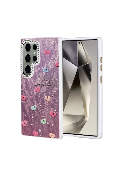 Samsung Galaxy Uyumlu S23 Ultra Kılıf Blade Aynalı Desenli Kapak - Desen 8 İtdark44347