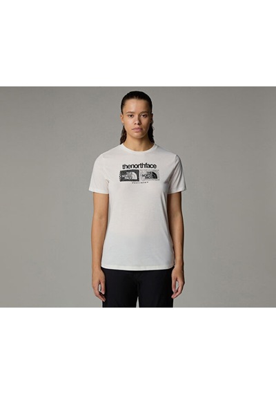 The North Face W Foundation Tee Graphic 1 Kadın Günlük Tişört Nf0a8brzqlı1 Beyaz Beyaz