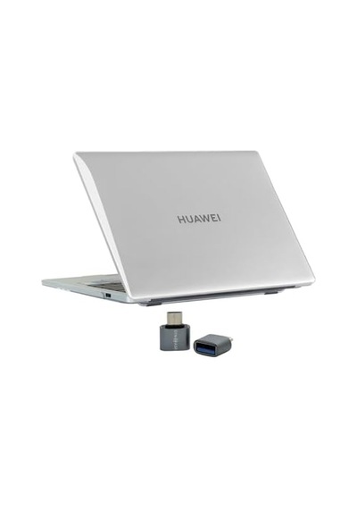 Matebook 14 Kılıf Uyumlu Kristal Parlak Sert Hard Case İnce Hafif Darbe Çizilme Koruma 2021-2023 Şeffaf