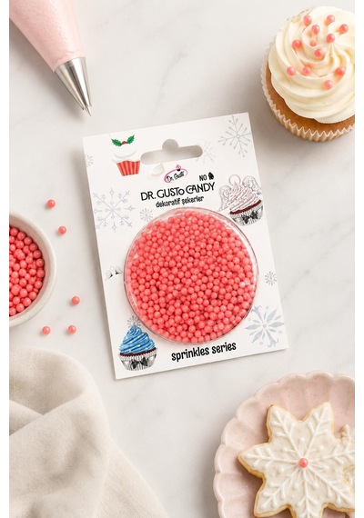 Dr. Gusto 2 Mm Turuncu Boncuk Pasta Süsleme Şekeri