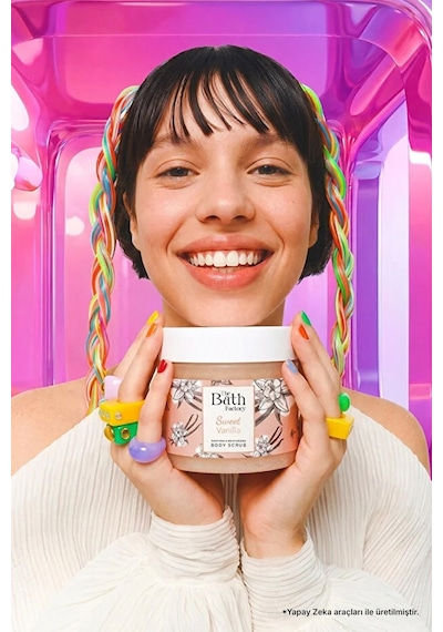 The Bath Factory Vanilya Aromalı Nemlendirici Ve Arındırıcı Vücut Peeling 300 G
