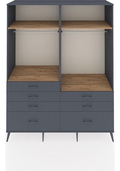 Kronos Gardrop 4 Raflı 7 Çekmeceli 2 Askılı 176x59x221 Antrasit-çam/antrasit Çam/antrasit Kronos Gardrop 4 Raflı 7 Çekmeceli 2 Askılı 176x59x221 Antrasit-çam/antrasit Çam/antrasit