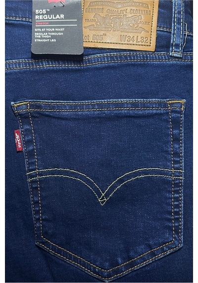 Levi's 505 Regular Fit Likralı Esnek Kumaş Klasik Erkek Jean Pantolon--soft Düz Lacivert-- Kot Mavi Levi's 505 Regular Fit Likralı Esnek Kumaş Klasik Erkek Jean Pantolon--soft Düz Lacivert-- Kot Mavi