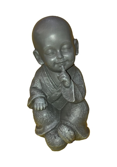 Tr 1a-becker 3'lü Set Buda Dekoratif Figür 15 Cm Dekoratif Figür Bahçe Feng Shui Heykel Gri Polystone Genel
