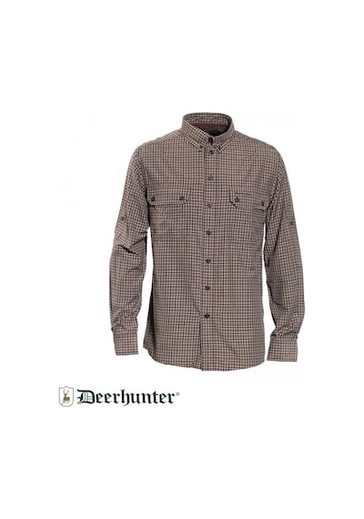 S.K.DEERHUNTER Tucker399BambooUzunKol Gömlek 43/44 Kahverengi - Kırmızı - Yeşil