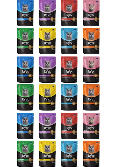 Reflex Pouch Karışık Soslu Kedi Yaş Maması 24 x 85 G