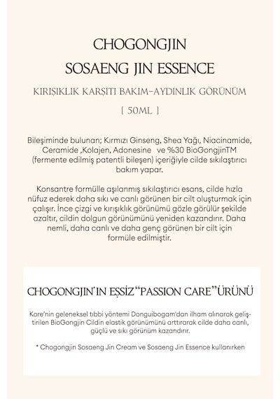 Missha   Oryantal Bitkisel içerikli Canlandırıcı Esans Cho Gong Jin Essence 50 ML