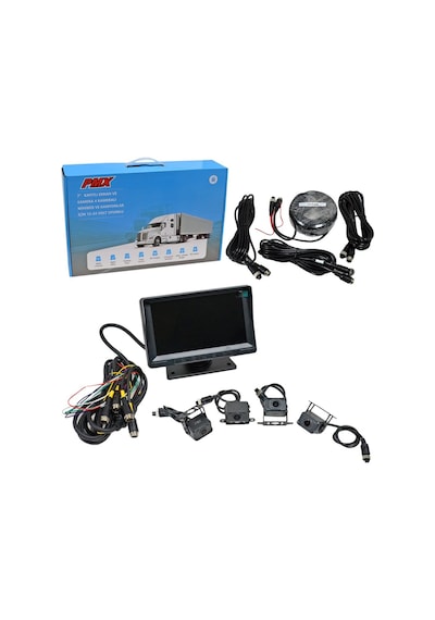 Pmx Dvr Kayıt Cihazı Kamyon-tır-minibüs 12-24v 7 İnç Ekranlı 4 Kameralı 128gb Destekli
