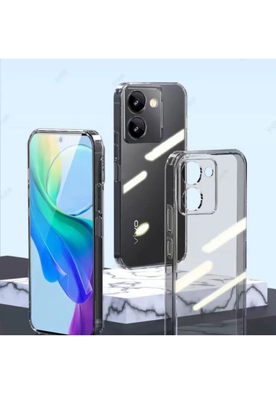 Vivo Y36 4g Kılıf Zore Süper Silikon Kapak Renksiz