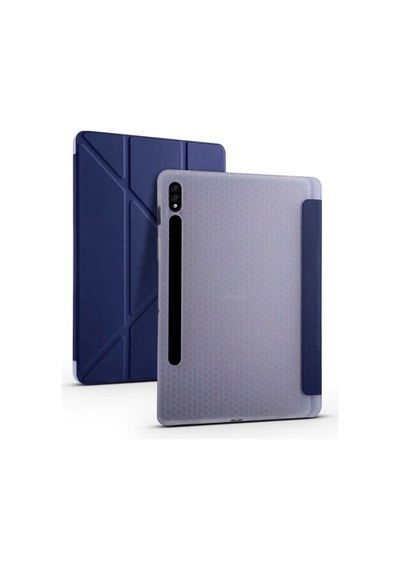 Samsung Uyumlu Galaxy Tab S7 Plus T970 Kılıf Tri Folding Smart With Pen