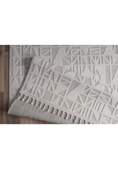 Saraz Halı Bukle11883 Beyaz Yumuşak Dokulu Halı Kilim Salon Mutfak Koridor Kesme Yolluk Dokuma Makine Halısı Beyaz