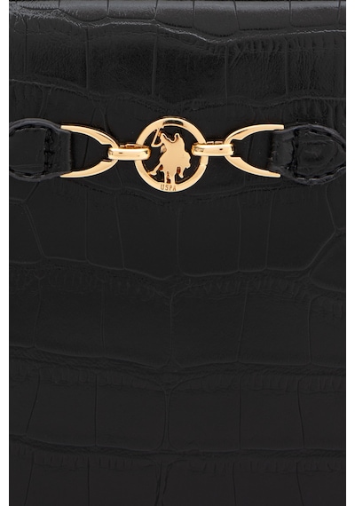 U.S. Polo Assn. Kadın Siyah Kroko Çapraz Çanta 50317817-VR046
