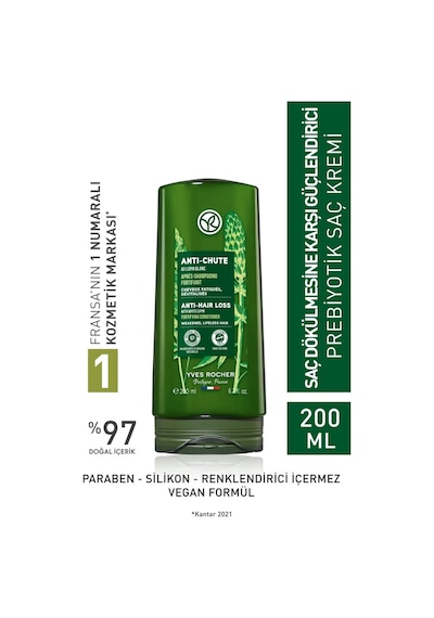 Yves Rocher Chute Dökülme Karşıtı Prebiyotik 300 ML + Saç Kremi 200 ML + Ginseng Serum 75 ML