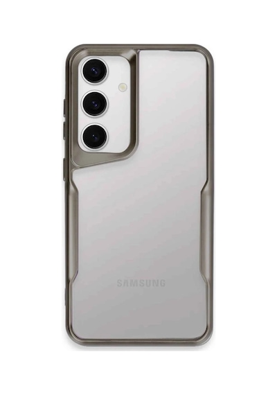 Uray Store Samsung Galaxy Uyumlu  A55 5g Kılıf Boyi Silikon Kapak - Titan Gri