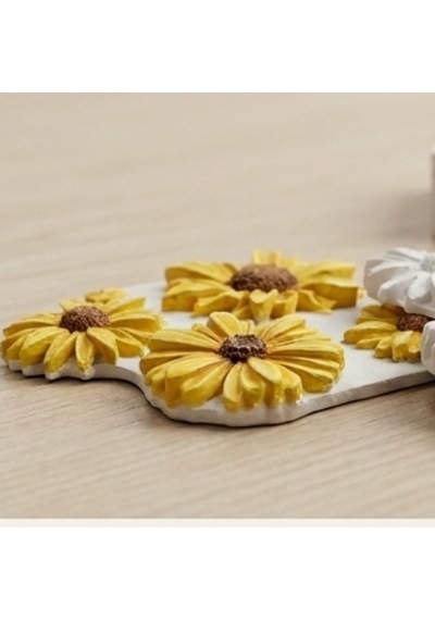 Mini Papatya & Çiçek Desenli Silikon Kalıp