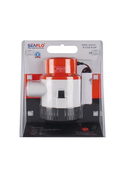 Seaflo 01 Serisi Ağır Hizmet Tipi Dalgıç Manuel Sintine Pompası 3500 Gph 24v 8.0 A - Hortum Çıkışı Ø: 1-1/2'' 40mm