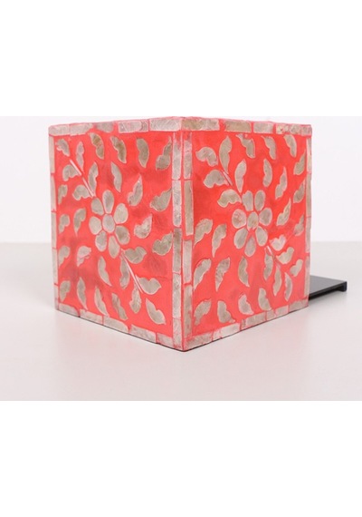 Anita Sedefli Kare Peçetelik 15x15x15 Cm Kırmızı