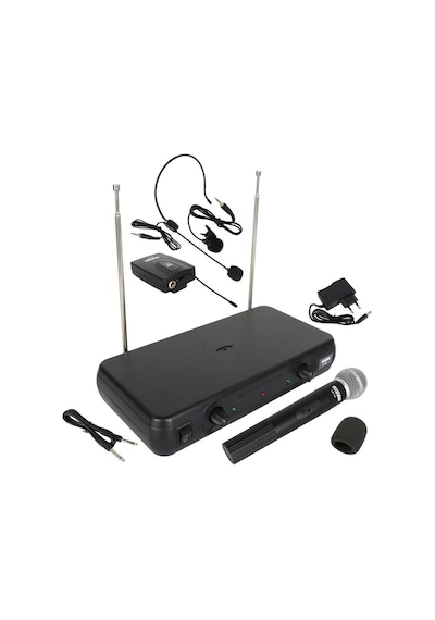 Lastvoice Lm-102ey Çiftli El Yaka Headset Vhf Telsiz Kablosuz Mikrofon