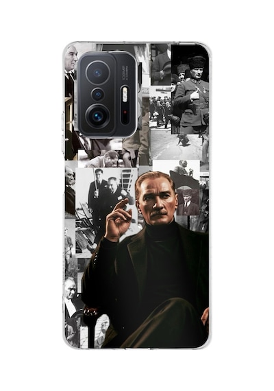 Xiaomi Mi 11t-11t Pro Uyumlu Mustafa Kemal Atatürk Kolajları Baskılı Silikon Kılıf