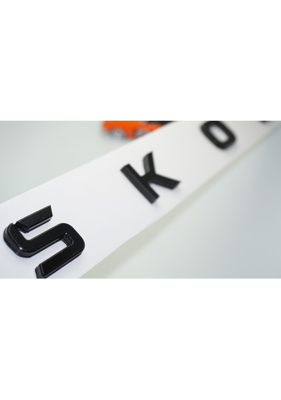 Dk Tuning Yeni Nesil Uzun Bagaj Siyah Yazı Logo Skoda İle Uyumlu