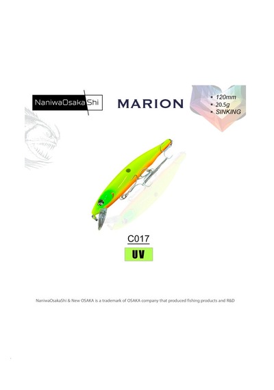 Nanıwaosakashı Marıon 120mm 20,5gr Sınkıng C017