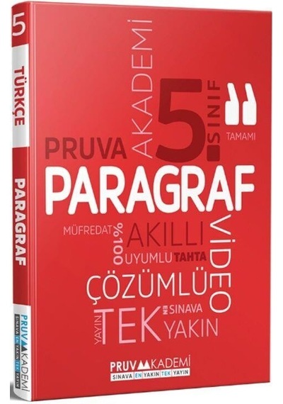 5. Sınıf Paragraf Soru Bankası Pruva Akademi