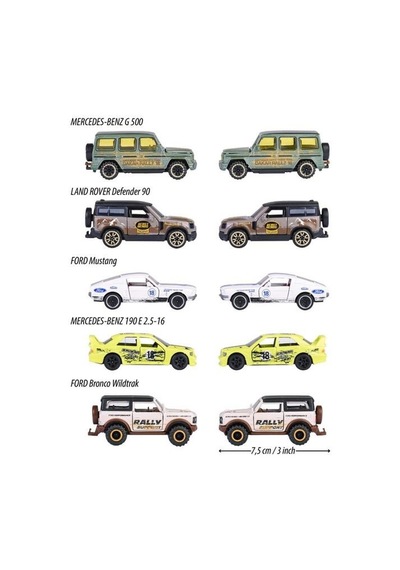 Castheads Serisi 5'li Model Arabalar 8504105002 Çok Renkli