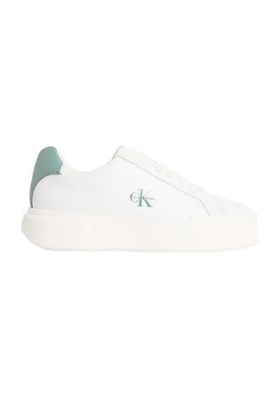 Calvin Klein Chunky Cupsole Laceu Beyaz Kadın Deri Sneaker