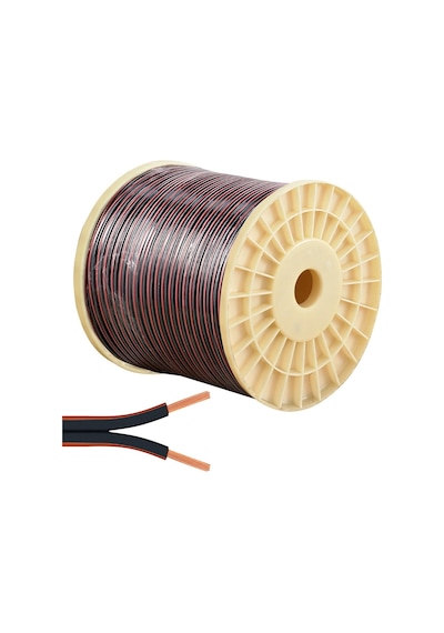 Kablo Kablo 2x2.5 Hoparlör Kablosu Makaralı Kordon Siyah 100mt Poke Pk-1158
