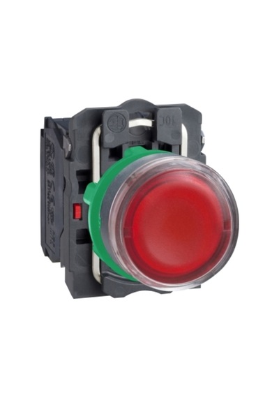 Schneider Electric XB5AW34B5 1Na +1Nk 24V Led Işıklı Yaylı Buton Kırmızı