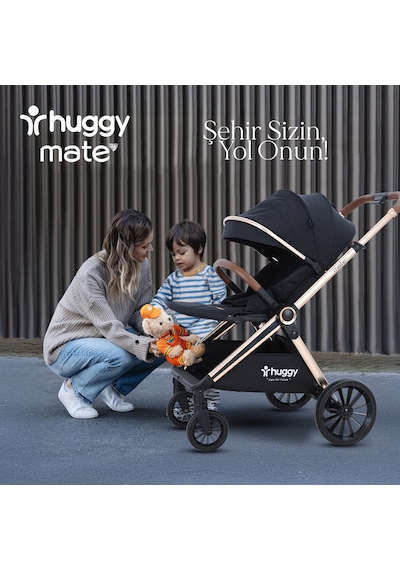 Huggy Mate 5 İn 1 Çift Yönlü Travel Bebek Arabası