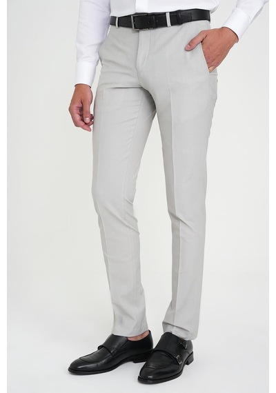 Efor Slim Fit Pilesiz Yün Klasik Taş Kumaş Pantolon P 1191 Taş