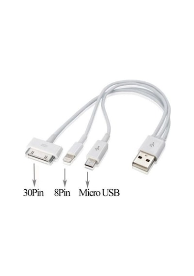 Micro USB Çoklu Şarj Kablo 3 In 1 (28808977)