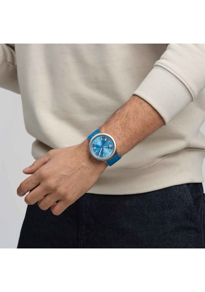 Swatch Sb07s115 Blue In The Works Erkek Kol Saati