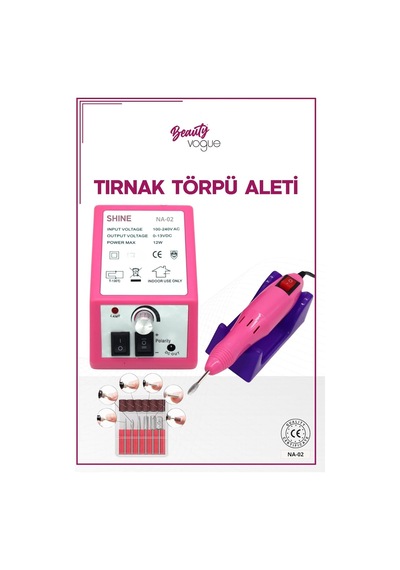 Protez Tırnak Freze Makinesi Manikür Pedikür Tırnak Törpü Cihazı Elektrikli 6 Başlık
