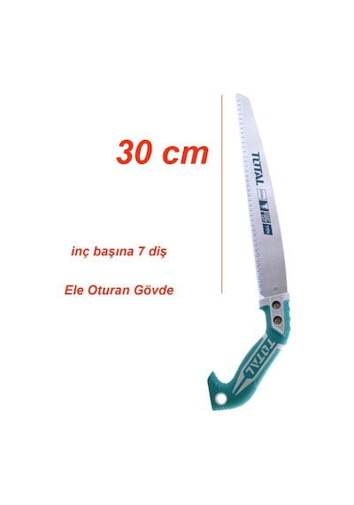 Total THT51130026 Budama Testeresi 300 mm Bağ Dal El Testeresi Plastik Saplı