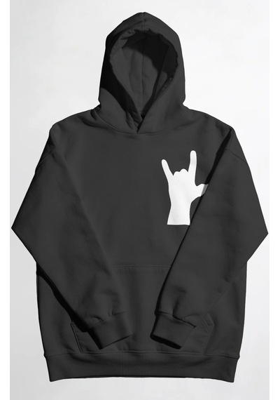 Sevbano Nin Rock Metal Müzik Grubu Sırt Baskılı Unisex Oversize Premium H Siyah