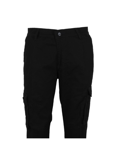 Modarar Erkek Keten Kargo Pantolon Siyah Renk Rar01442