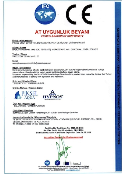 Piksel Aqua Su Arıtma Cihazları için Su Sertlik Ölçüm Cihazı Tds