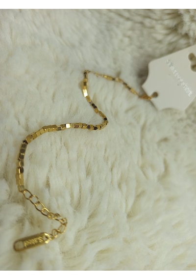Stainless Steel Modern Çelik Bileklik Gold